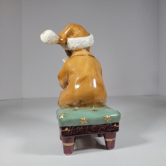 Heritage Mint LTD 2003 Porcelain Christmas Setting 1 REPLACEMENT PIECE Boy Stool - Picture 5 of 11